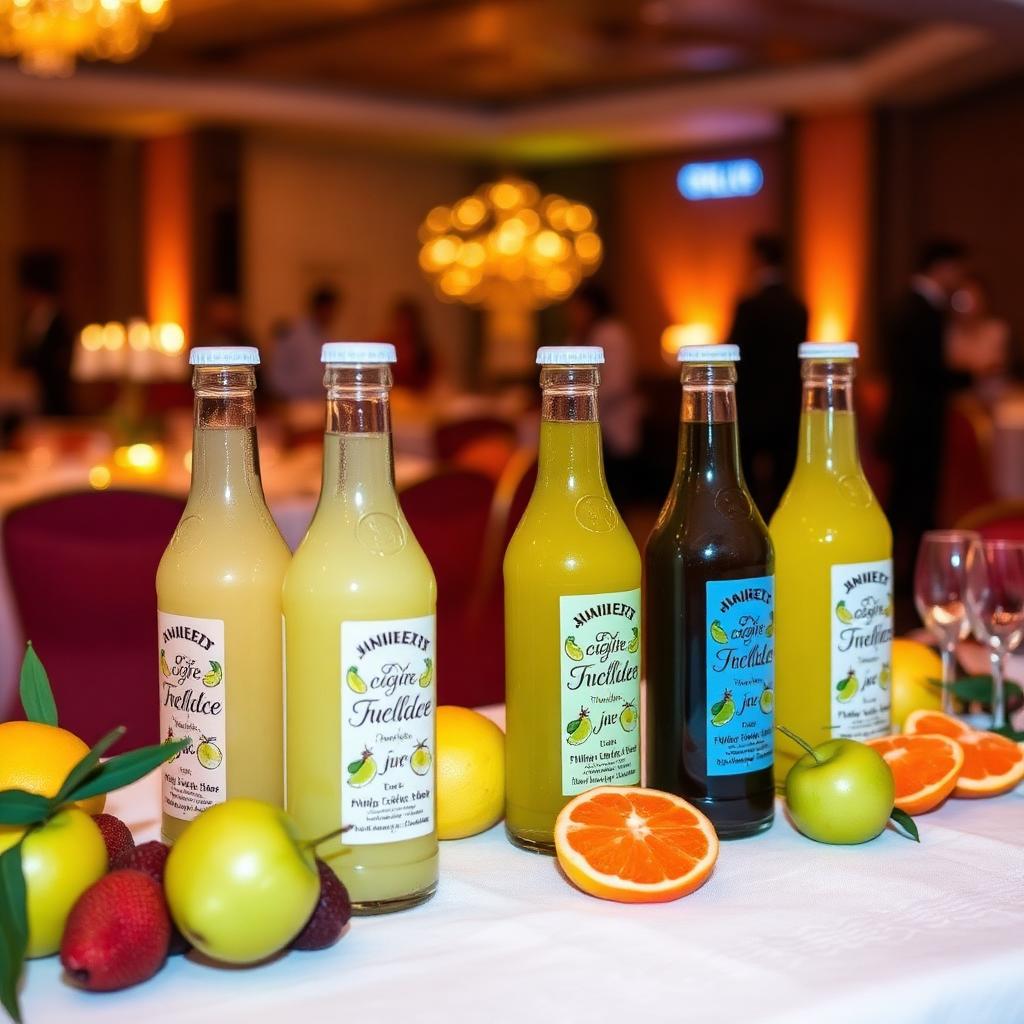 SayangFresh juice display at the gala dinner